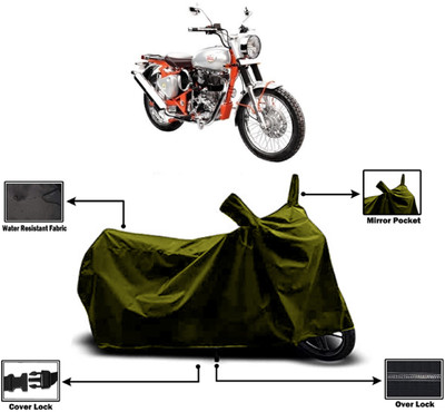 Amexride Two Wheeler Cover for Royal Enfield(Bullet Trials 350, Green)