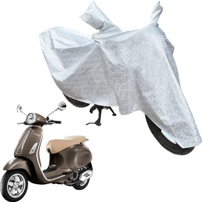 RiderShine Waterproof Two Wheeler Cover for Piaggio(Vespa VXL 125, Silver)