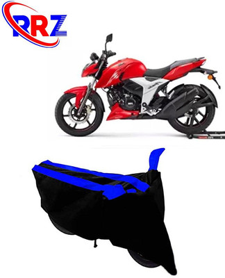 RRZ Waterproof Two Wheeler Cover for TVS(Apache, Black, Blue)