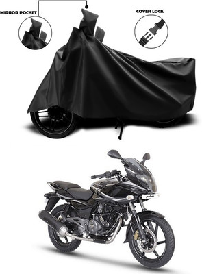 DeepShakshi AUTOMOTIVE Two Wheeler Cover for Bajaj(Pulsar 220 DTS-i, Black)