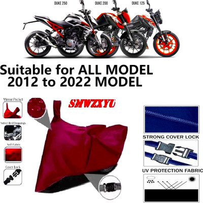 smwzxyu Waterproof Two Wheeler Cover for KTM(Duke 390, Maroon)