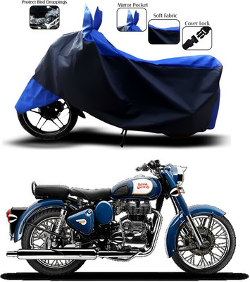 ANTHUB Waterproof Two Wheeler Cover for Royal Enfield(Bullet 350, Blue)