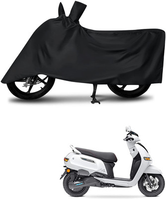 KEDIT Two Wheeler Cover for TVS(iQube Electric, Black)