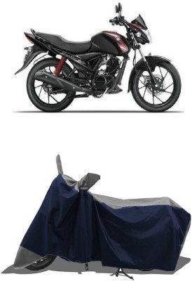 SUGASHRI Waterproof Two Wheeler Cover for Suzuki(Sling Shot Plus, Grey, Blue)