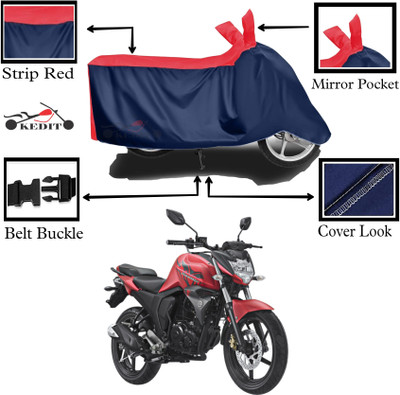 KEDIT Two Wheeler Cover for Suzuki(SV650 BS6, Red, Blue)