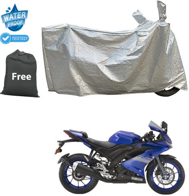 CODOKI Waterproof Two Wheeler Cover for Yamaha(YZF R15 V3 BS6, Silver)