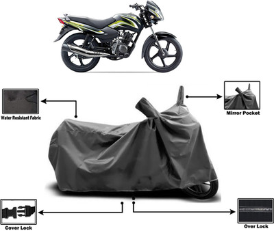 Amexride Two Wheeler Cover for TVS(Sport KS, Grey)