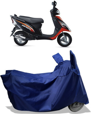 Amexride Two Wheeler Cover for TVS(Scooty Streak, Blue)