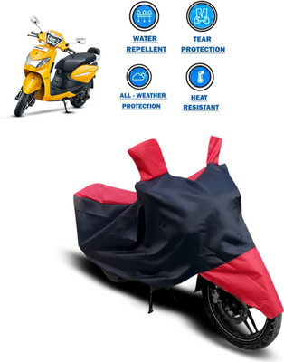 CODOKI Waterproof Two Wheeler Cover for Hero(Pleasure, Red)