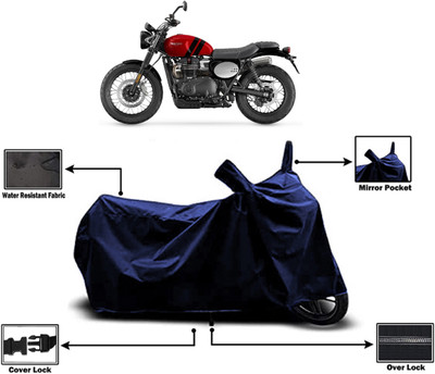Amexride Two Wheeler Cover for Triumph(Street Scrambler BS6, Blue)