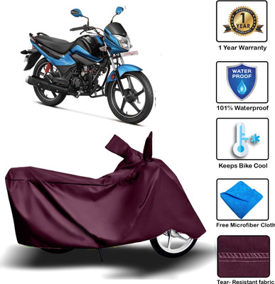 MISSION COLLECTION Waterproof Two Wheeler Cover for Hero(Splendor I Smart, Maroon)