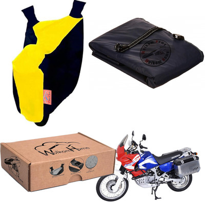 WolkomHome Waterproof Two Wheeler Cover for Honda(Yellow, Blue)