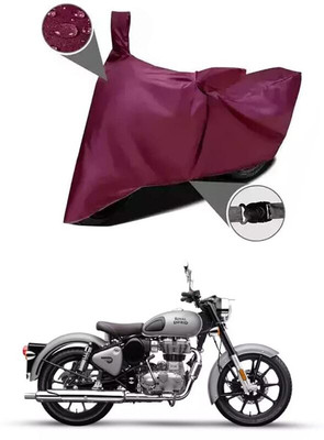 KEDIT Two Wheeler Cover for Royal Enfield(Bullet 350, Maroon)