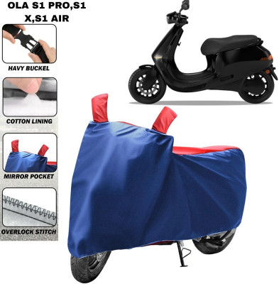 brandroofz Two Wheeler Cover for Ola(Electric, Blue, Red)