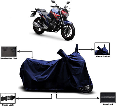 Amexride Two Wheeler Cover for Yamaha(Fazer-250 BS6, Blue)