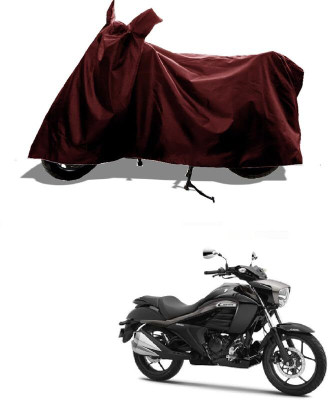 AASHTIK MART Two Wheeler Cover for Suzuki(intruder 150, Maroon)