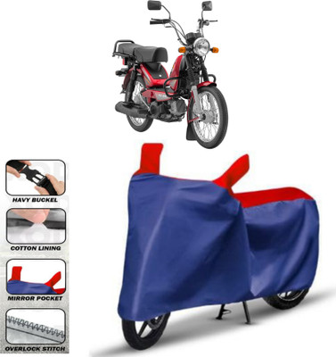 WMIZEXA Two Wheeler Cover for TVS(XL 100 Heavy Duty BS6, Red)