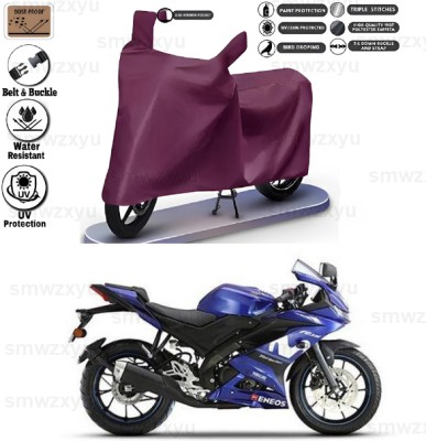 smwzxyu Waterproof Two Wheeler Cover for Yamaha(YZF R15 S, Maroon)