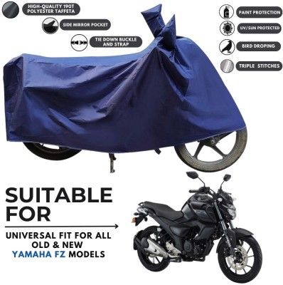 MADAFIYA Two Wheeler Cover for Yamaha(FZ FI BS6, Blue)