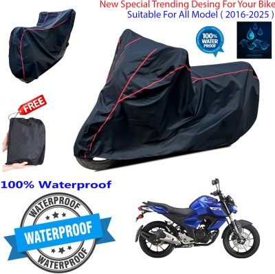 OliverX Waterproof Two Wheeler Cover for Yamaha(FZ S V3, Black)