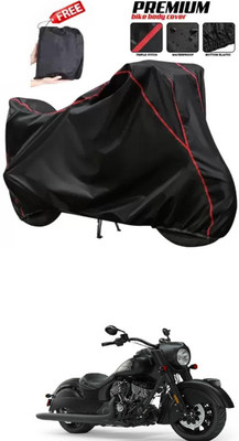 DeepShakshi AUTOMOTIVE Two Wheeler Cover for Indian(Chief Dark Horse, Black)