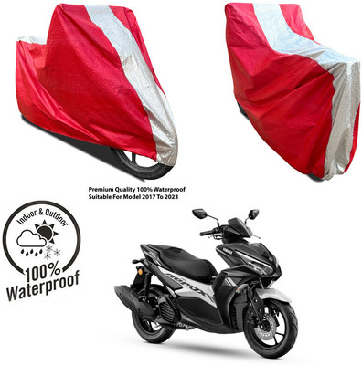 AutoGalaxy Waterproof Two Wheeler Cover for Bajaj(Pulsar N160, Silver, Red)