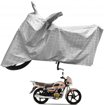 Auto Hub Waterproof Two Wheeler Cover for TVS(Radeon, Silver)