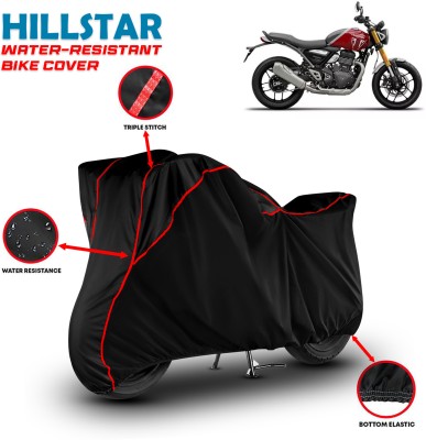 HILLSTAR Waterproof Two Wheeler Cover for Triumph(Speed Twin, Black, Red)