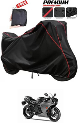 DeepShakshi AUTOMOTIVE Two Wheeler Cover for Yamaha(YZF R1, Black)