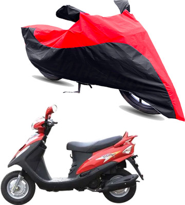 Motodreka Two Wheeler Cover for Mahindra(Flyte, Red, Black)