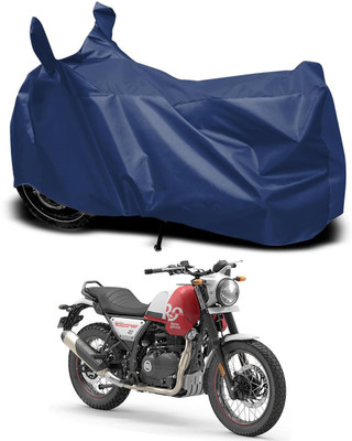 RABABLI Waterproof Two Wheeler Cover for Royal Enfield(Street Scrambler BS6, Blue)