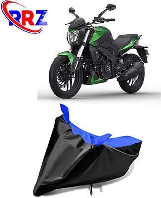 RRZ Waterproof Two Wheeler Cover for Bajaj(Dominar 400, Black, Blue)