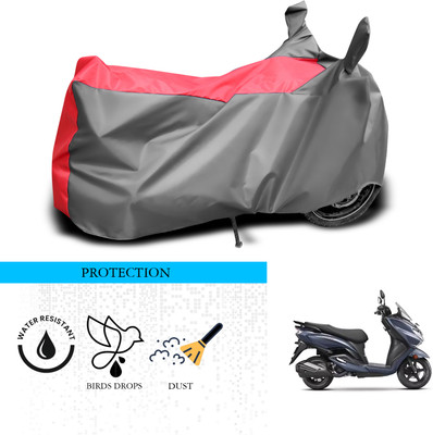 GOSHIV-car and bike accessories Waterproof Two Wheeler Cover for Suzuki(Burgman Electric, Grey, Red)