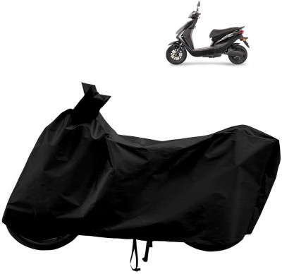 Horseyaart Waterproof Two Wheeler Cover for Ampere(Reo Elite BS6, Black)