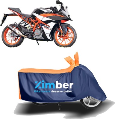 ZIMBER Two Wheeler Cover for KTM(RC 390, Orange, Blue)