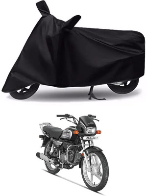 KEDIT Two Wheeler Cover for Hero(Splendor Plus, Black)