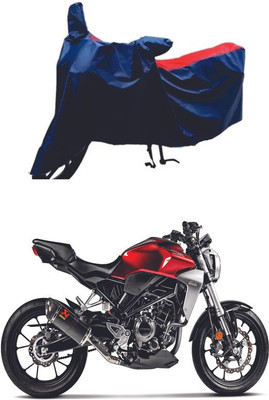 AUTOCAD Waterproof Two Wheeler Cover for Honda(CB300R, Red, Blue)