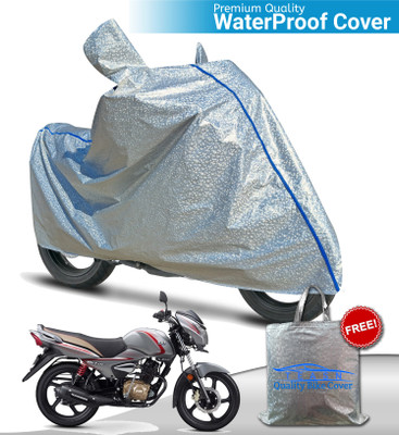 TEASN Waterproof Two Wheeler Cover for TVS(Victor GLX, Silver)