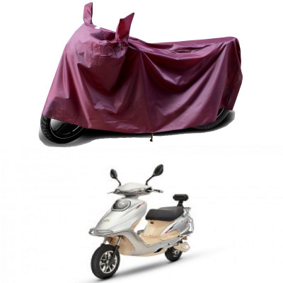 THE REAL ARV Waterproof Two Wheeler Cover for TVS(Sport 63 60V, Maroon)