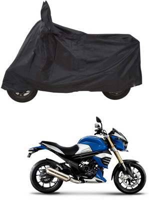 GOSHIV-car and bike accessories Waterproof Two Wheeler Cover for Mahindra(Black)