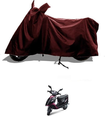 KEDIT Two Wheeler Cover for TVS(Scooty Streak, Maroon)