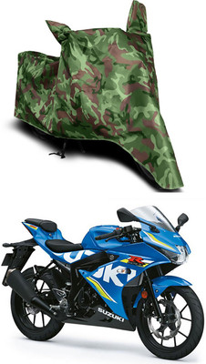 Furious3D Two Wheeler Cover for Suzuki(Gixxer, Multicolor)