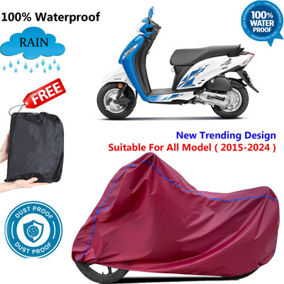 AutoGalaxy Waterproof Two Wheeler Cover for Honda(Activa i, Maroon)