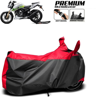 smwzxyu Waterproof Two Wheeler Cover for Universal For Bike(Apache RTR 200, Red)
