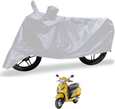Auto Hub Waterproof Two Wheeler Cover for Honda(Activa 5G, Silver)