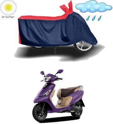 Ascension Two Wheeler Cover for TVS(Scooty Zest 110, Red, Blue)