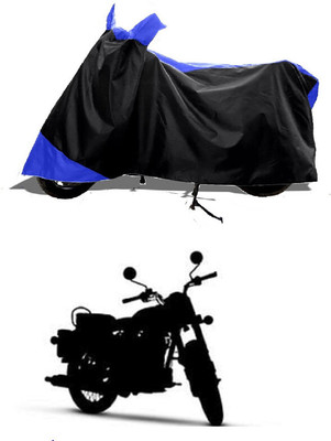 GROFATIK Two Wheeler Cover for Royal Enfield(Bobber 350, Blue)