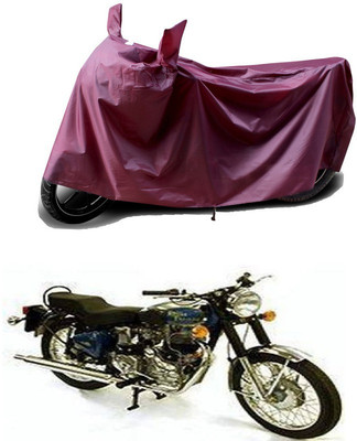 THE REAL ARV Waterproof Two Wheeler Cover for Royal Enfield(Machismo 500, Maroon)