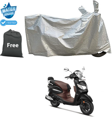 PAGORA Waterproof Two Wheeler Cover for Hero(Pleasure Plus, Silver)