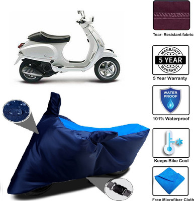 MISSION COLLECTION Waterproof Two Wheeler Cover for Piaggio(Vespa, Blue)